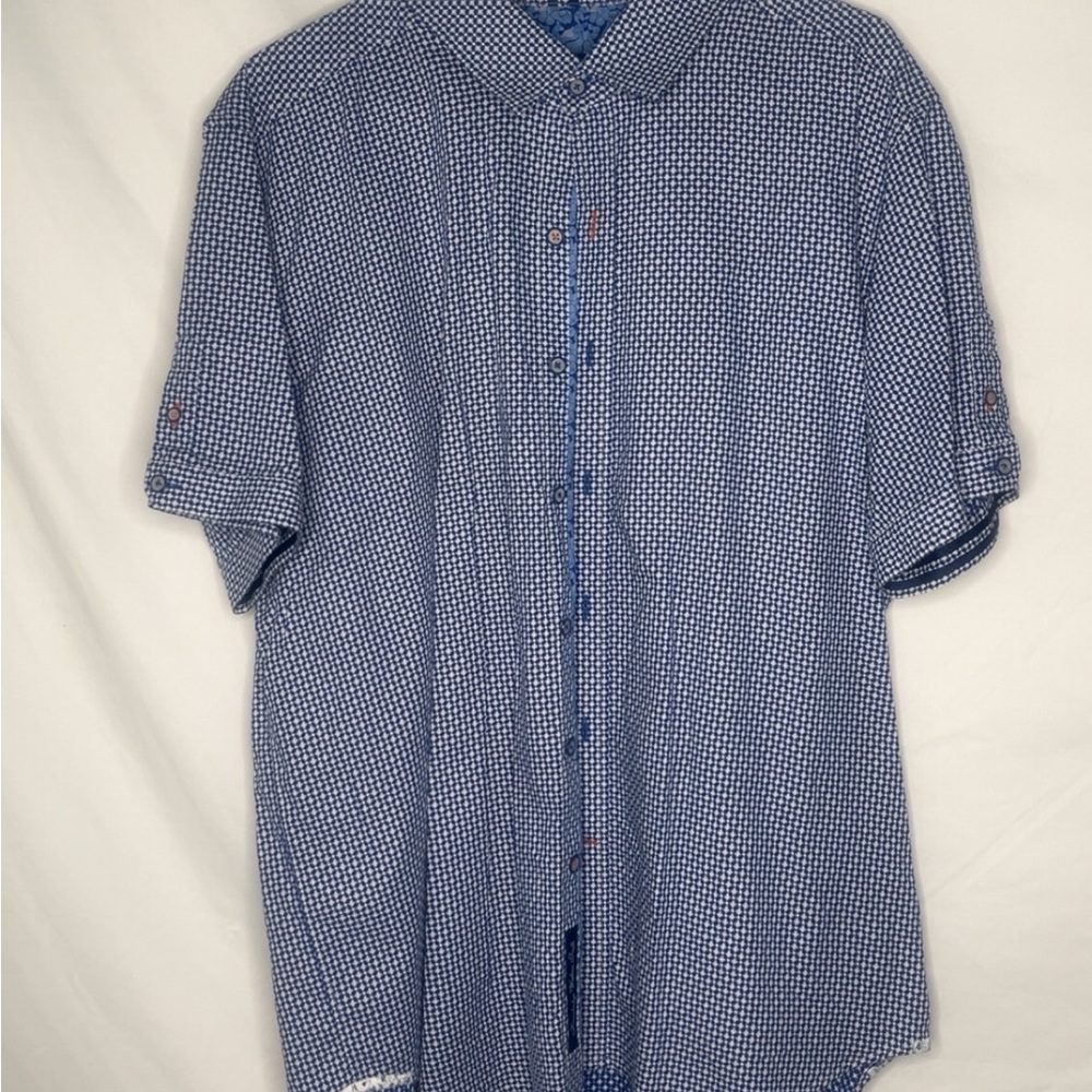 Robert Graham Blue Casual Button Down Shirt